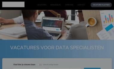 Schermafbeelding van datajobs.nl