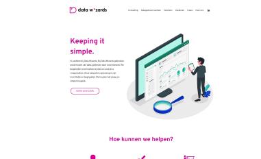 Schermafbeelding van datawizards.nl