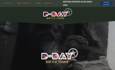 Schermafbeelding van ddaybattletours.com