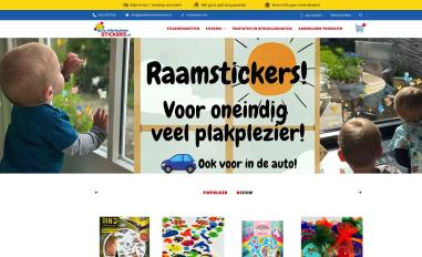 Schermafbeelding van deallerleukstestickers.nl