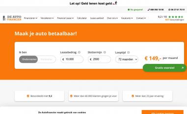 Schermafbeelding van deautofinancier.nl