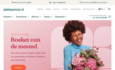 Schermafbeelding van debloemist.nl