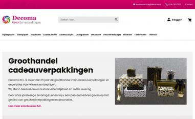 Schermafbeelding van decoma.nl