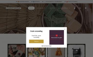 Schermafbeelding van decowonenengifts.nl