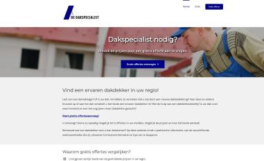 Schermafbeelding van dedakspecialist.nl