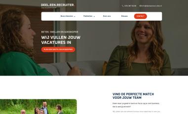 Schermafbeelding van deeleenrecruiter.nl