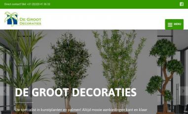 Schermafbeelding van degrootdecoraties.nl