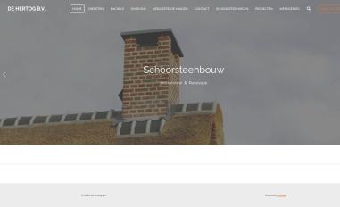 Schermafbeelding van dehertogschoorsteenbouw.nl