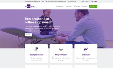 Schermafbeelding van dehoogstraatorthopedietechniek.nl