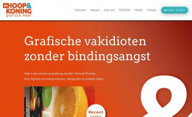 Schermafbeelding van dehoopenkoning.nl