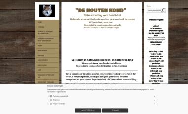 Schermafbeelding van dehoutenhond.nl