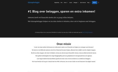 Schermafbeelding van dejongebelegger.nl