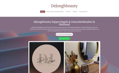 Schermafbeelding van dejonghbeauty.nl
