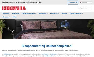 Schermafbeelding van dekbeddenplein.nl
