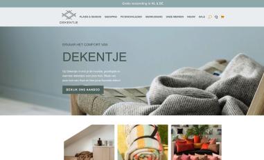 Schermafbeelding van dekentje.nl