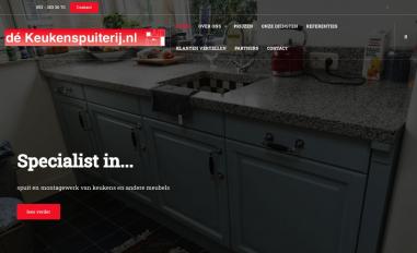 Schermafbeelding van dekeukenspuiterij.nl