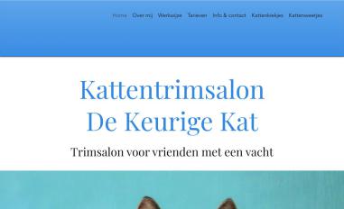 Schermafbeelding van dekeurigekat.nl