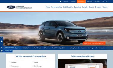 Schermafbeelding van dekkerautogroep.nl