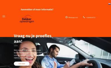 Schermafbeelding van dekkeropleidingen.nl