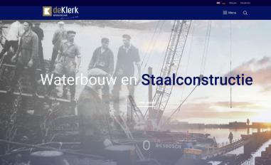 Schermafbeelding van deklerkbv.nl