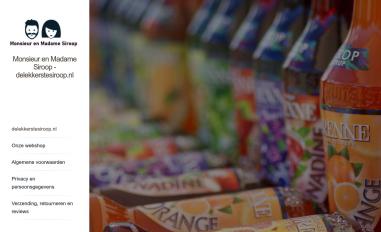 Schermafbeelding van delekkerstesiroop.nl