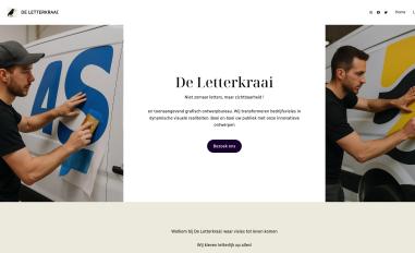 Schermafbeelding van deletterkraai.nl