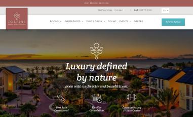 Schermafbeelding van delfinsbeachresort.com