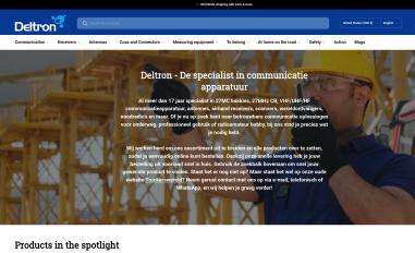Schermafbeelding van deltron.nl