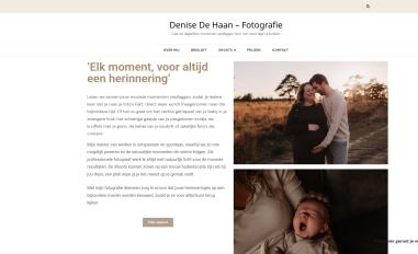 Schermafbeelding van denisedehaanfotografie.nl