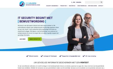 Schermafbeelding van denoudeninformatiebeveiliging.nl