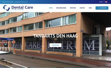 Schermafbeelding van dentalcarecentrum.nl