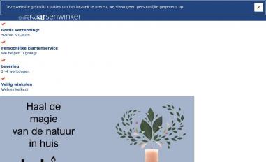 Schermafbeelding van deonlinekaarsenwinkel.nl