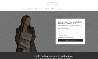 Schermafbeelding van deproductieveondernemer.nl