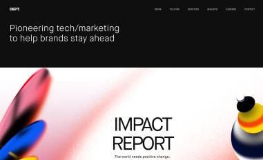 Schermafbeelding van deptagency.com