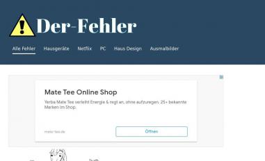 Schermafbeelding van der-fehler.com