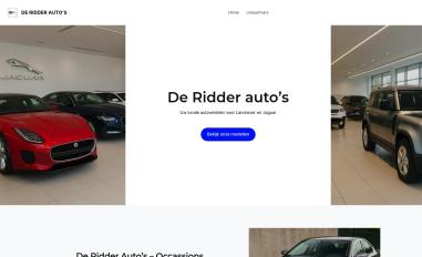 Schermafbeelding van deridderautos.nl