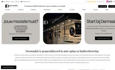 Schermafbeelding van dermaskin.nl