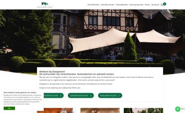 Schermafbeelding van designtent.nl