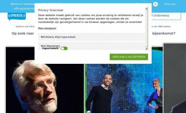Schermafbeelding van despreker.nl