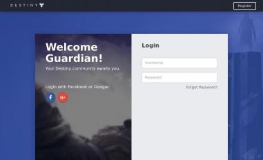 Schermafbeelding van destinythegame.me