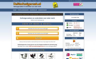 Schermafbeelding van destofzuigerzak.nl