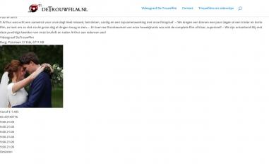 Schermafbeelding van detrouwfilm.nl