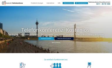 Schermafbeelding van deutsche-telefonkonferenz.de
