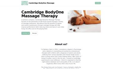 Schermafbeelding van dev.cambridgebodyonemassage.pages.dev