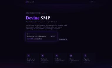 Schermafbeelding van devinesmp.lovable.app