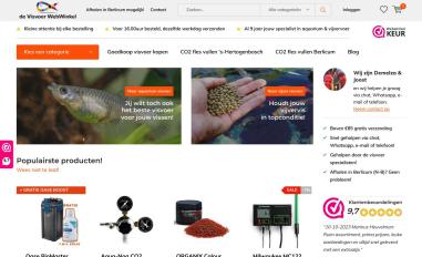 Schermafbeelding van devisvoerwebwinkel.nl