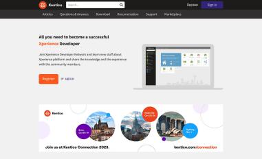 Schermafbeelding van devnet.kentico.com