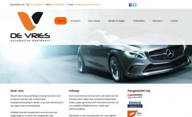 Schermafbeelding van devries-automotive.nl