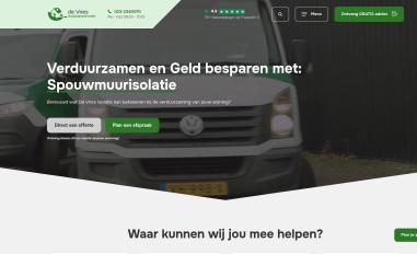 Schermafbeelding van devriesisolatie.nl