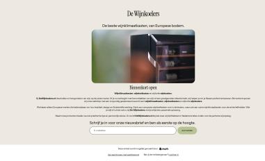 Schermafbeelding van dewijnkoelers.nl